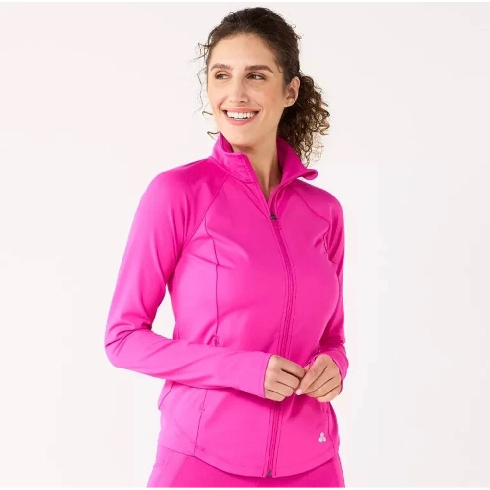 Tek Gear Women's Ultrastretch Performance Jacket - Pink / Fuchsia - Size Large